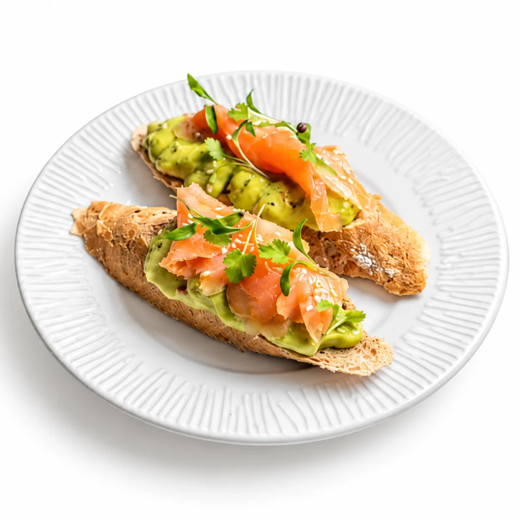 Tapas – uzený losos · guacamole